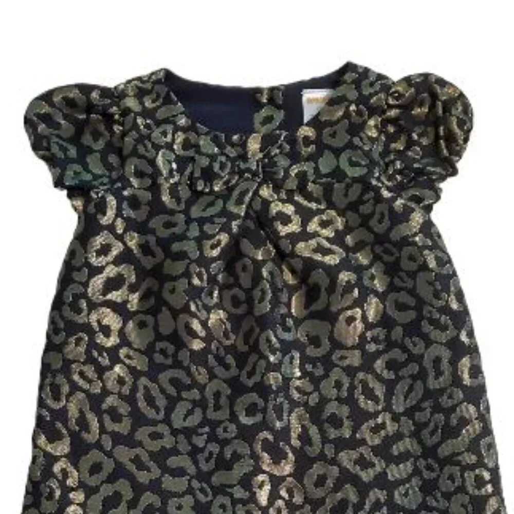 NWOT Gymboree Black and Gold Dress in Size 4T
